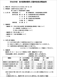 第1回選考委員会開催結果